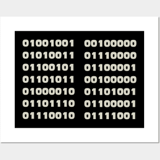 I Speak Binary Code Coder Programmer Posters and Art